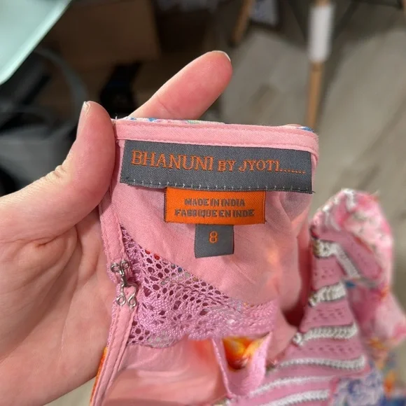 Anthropologie Floral Maxi Dress - Pink and Multicolor - Picture 8 of 8